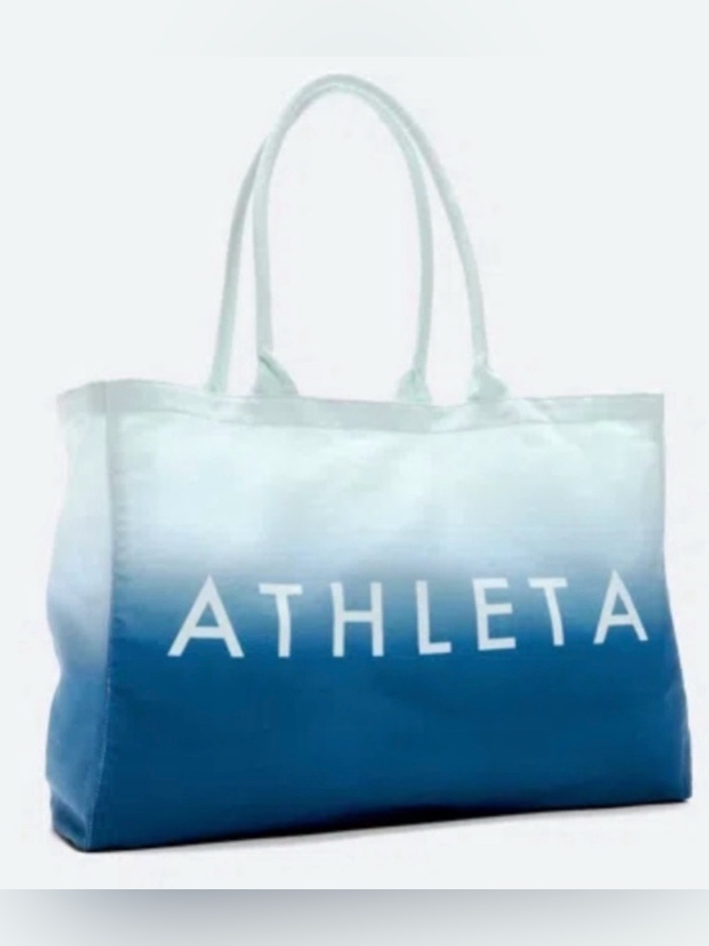 Athleta Ombre Blue Gradient Tote  Limited Edition NWOT